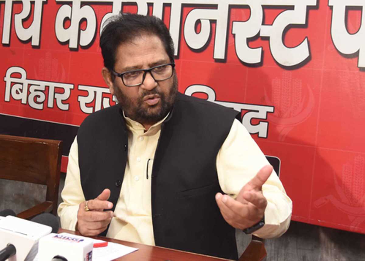 भाकपा ने सीट बंटवारे को लेकर उठाई आवाज, पार्टी का दावा - बिहार में 20 सीटों पर है प्रभाव